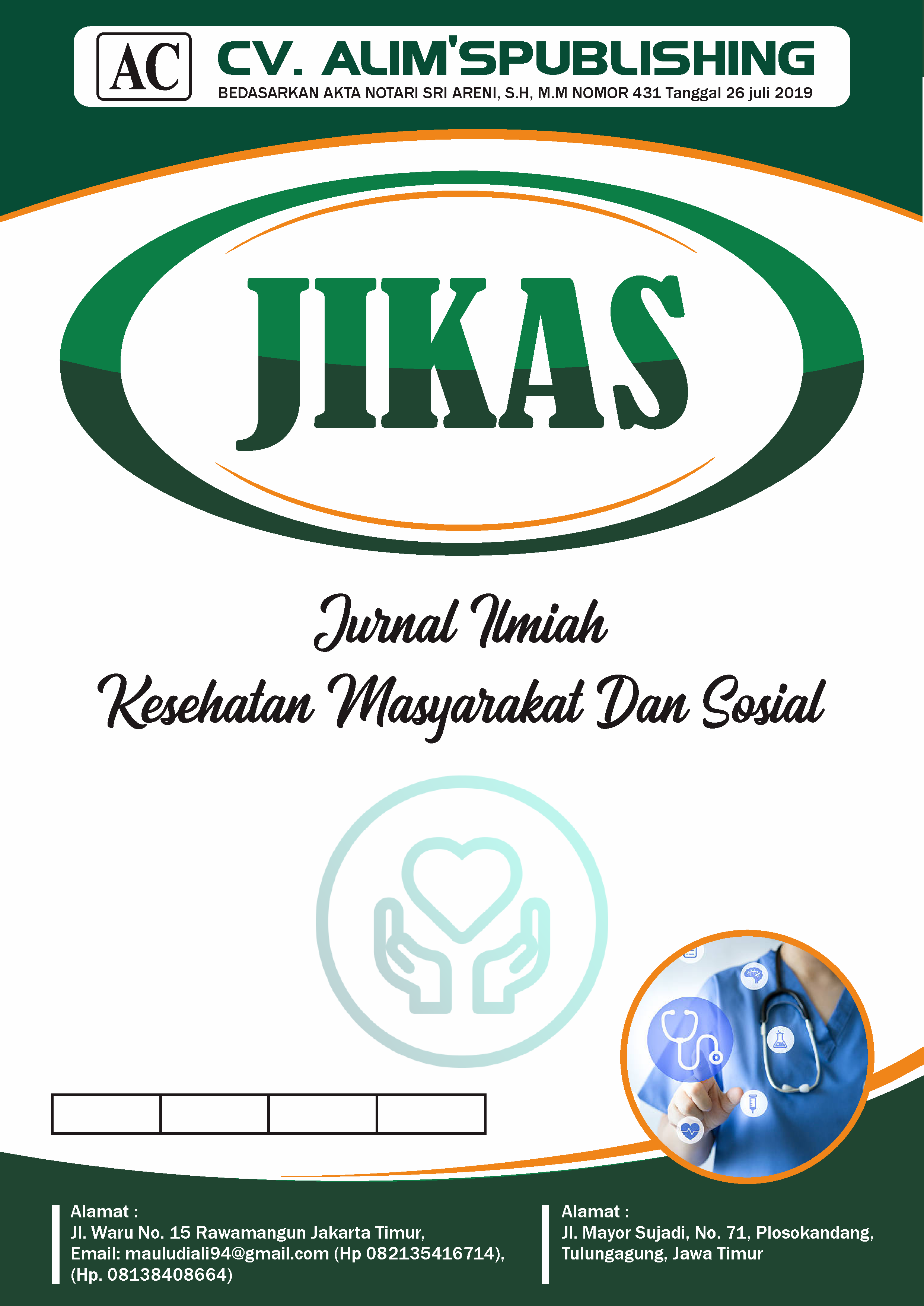					View Vol. 3 No. 3 (2025): Agustus : JURNAL ILMIAH KESEHATAN MASYARAKAT DAN SOSIAL
				
