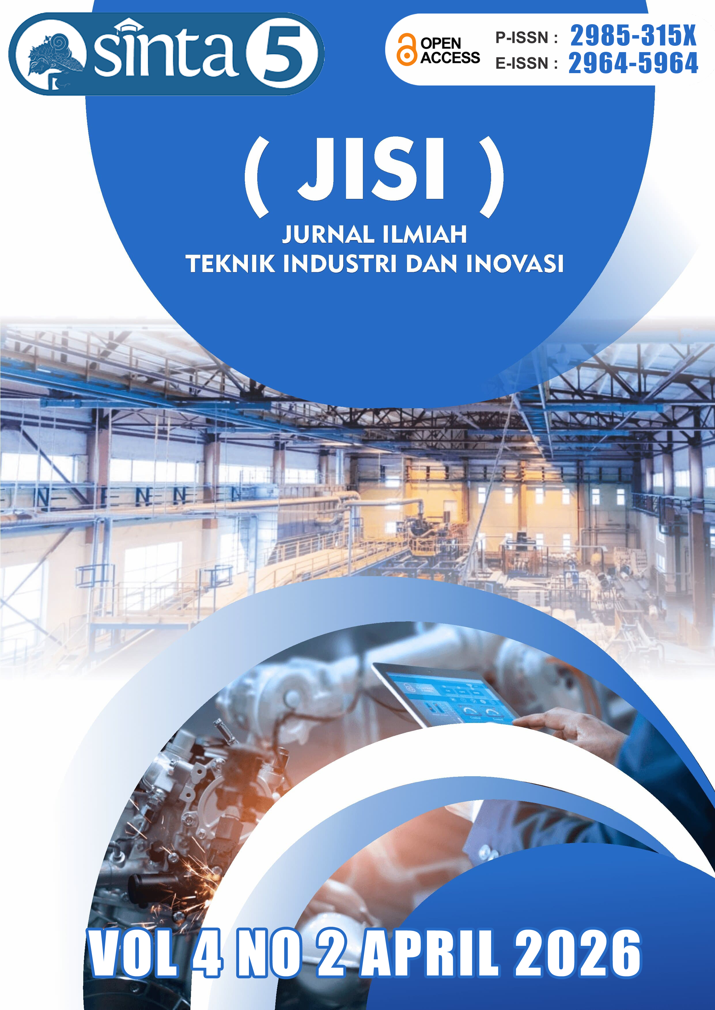 					View Vol. 4 No. 2 (2026): April : Jurnal Ilmiah Teknik Industri dan Inovasi
				